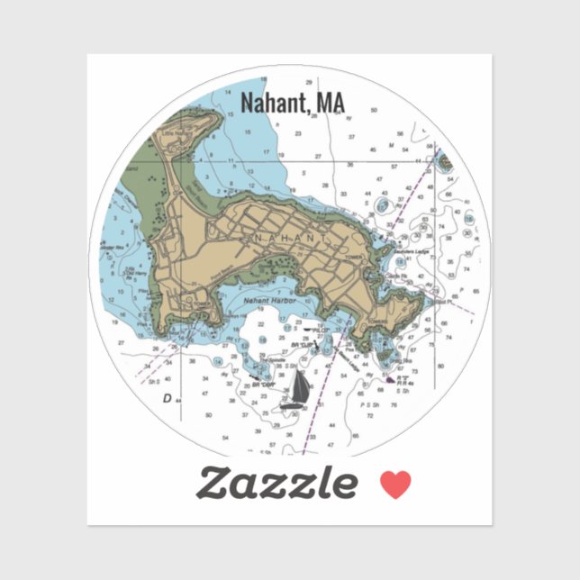 Nahant Mass Chart Aufkleber (Blatt)