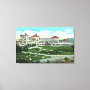 Nahaufnahme-Außenansicht von Hotel Mt. Washington Leinwanddruck