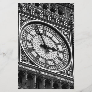 Nahaufnahme Big Ben Uhrturm Reise Europa Briefpapier