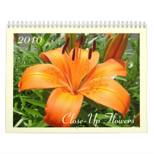 Nahaufnahme-Blumen Kalender