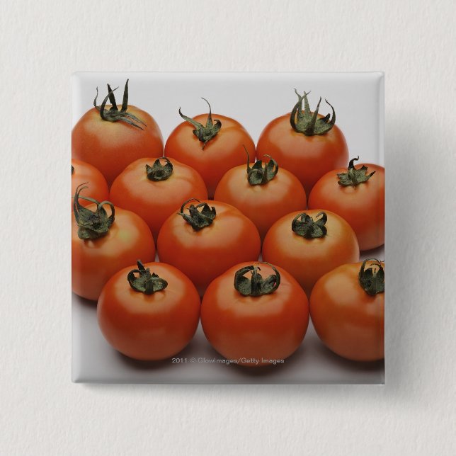 Nahaufnahme der Tomaten Button (Vorderseite)