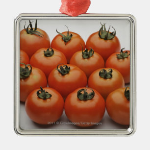 Nahaufnahme der Tomaten Silbernes Ornament