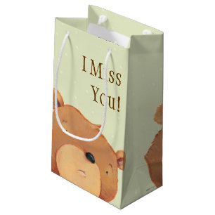 Nahaufnahme des großen Braunbären Kleine Geschenktüte