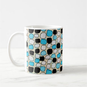 Nahaufnahme des Retro-Shirt-Stils 1960er Jahre, Hi Kaffeetasse