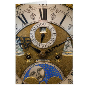 Nahaufnahme einer alten Uhr, Deutschland
