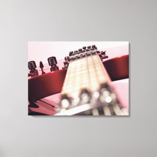 Nahaufnahme einer E-Gitarre Leinwanddruck