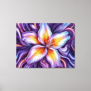 Nahaufnahme einer Lilienblüte Leinwanddruck