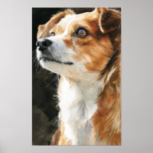 Nahaufnahme eines Chihuahua-Terrier-Mischlings Poster