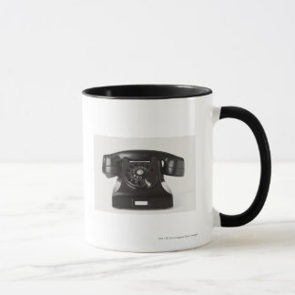 Nahaufnahme eines Drehtelefons Tasse