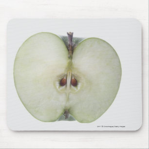 Nahaufnahme eines geschnittenen Oma-Smithapfels Mousepad