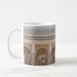 Nahaufnahme eines grünen Kaktus Kaffeetasse