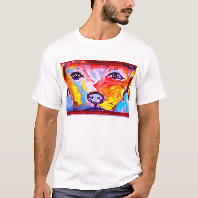 Nahaufnahme eines guten Hundes T-Shirt (Vorderseite)