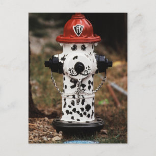 Nahaufnahme eines Hydranten Postkarte