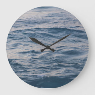 Nahaufnahme eines Meerwasserrippels Große Wanduhr