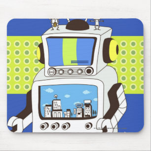 Nahaufnahme eines Roboters Mousepad