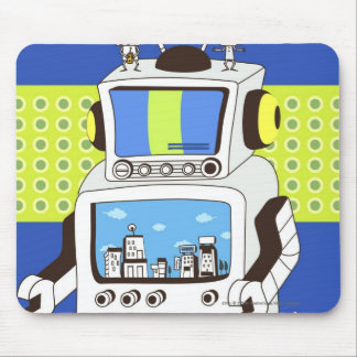 Nahaufnahme eines Roboters Mousepad