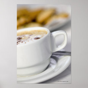 Nahaufnahme eines Tasse Kaffees Poster