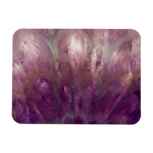 Nahaufnahme eines violetten Amethysts Magnet