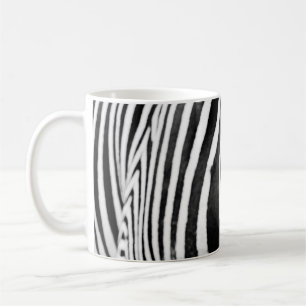 NAHAUFNAHME EINES ZEBRAS KAFFEETASSE