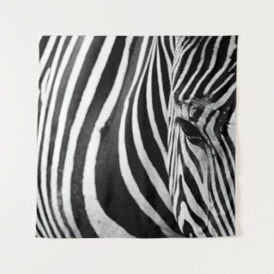 NAHAUFNAHME EINES ZEBRAS WANDTEPPICH