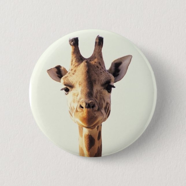 Nahaufnahme-Giraffe Button (Vorderseite)
