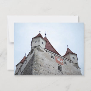 NAHAUFNAHME HAAGER SCHLOSSTURM MIT BLAUEM HIMMEL POSTKARTE