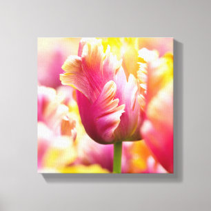 Nahaufnahme-Tulpen Leinwanddruck