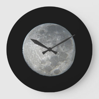 Nahaufnahme Vollmond im Nachthimmel. Fotografie Große Wanduhr
