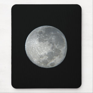 Nahaufnahme Vollmond im Nachthimmel. Fotografie Mousepad
