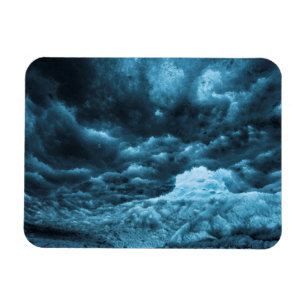 Nahaufnahme von blauem Eis, Island Magnet