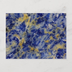 Nahaufnahme von einem blauen Sodalith Postkarte