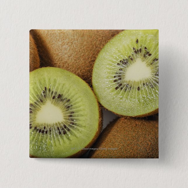 Nahaufnahme von Kiwis 2 Button (Vorderseite)
