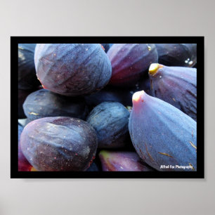 Nahaufnahme von lila Feigenfrucht Poster