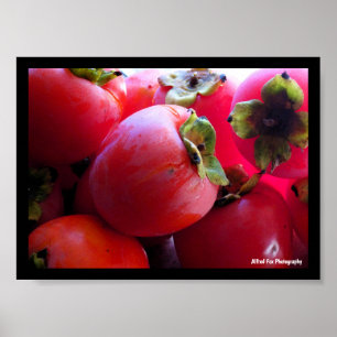 Nahaufnahme von Persimmonfrucht Poster