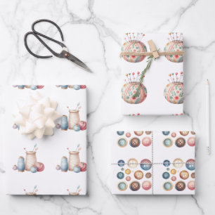 Nähbegriffe Geschenkpapier Set
