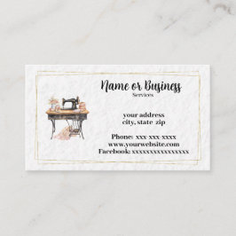 Nähdienstleistungen Visitenkarte