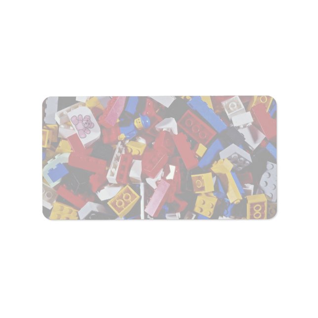 Nahe Bildung von Gebäude für Kinder Adressaufkleber (Vorne)