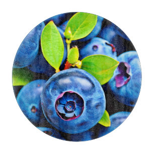 Nahe Blaubeeren Schneidebrett