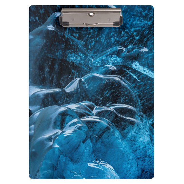 Nahe blaue Eiswände Klemmbrett (Vorderseite)
