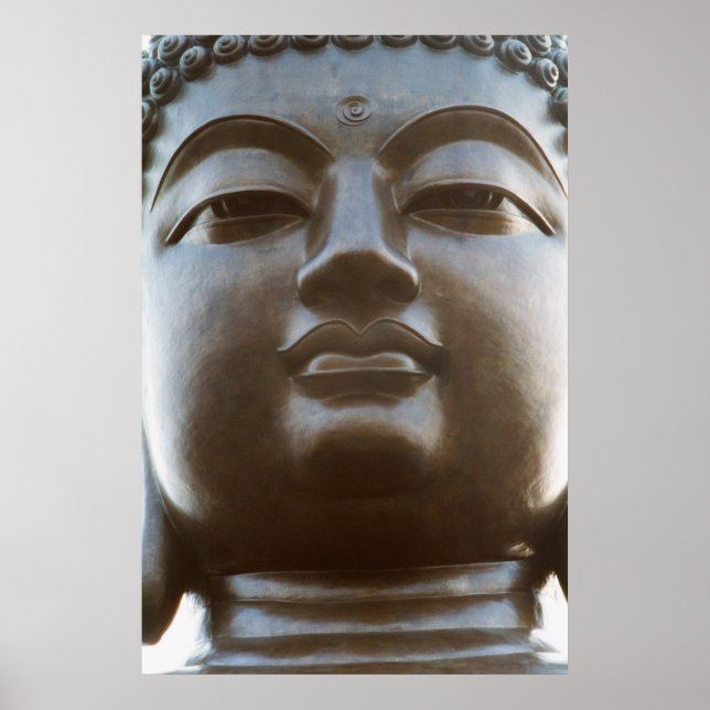 Nahe Buddha-Statue Poster (Vorne)