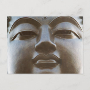 Nahe Buddha-Statue Postkarte