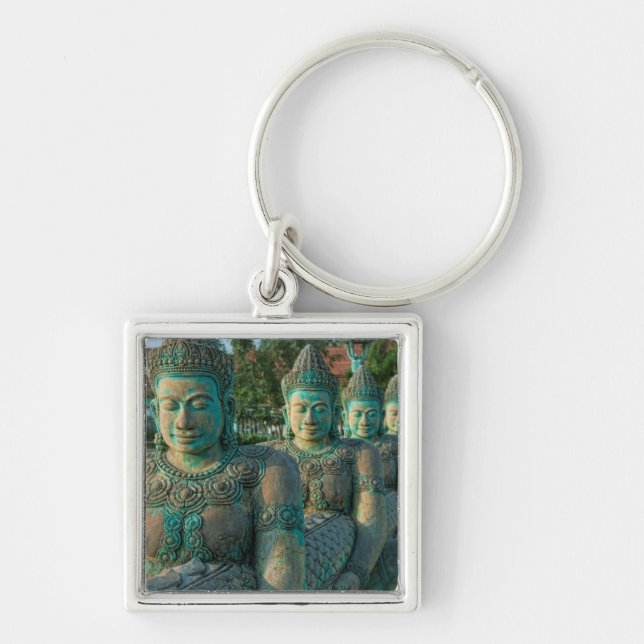 Nahe Darstellung von Kunstskulpturen Schlüsselanhänger (Vorne)