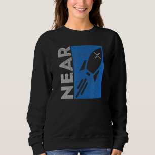 Nahe dem Protokoll KryptoToken Vintage Retro-Raket Sweatshirt