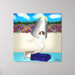 Nahe dem Tod erleben Kunst   Leben nach Tod Leinwanddruck