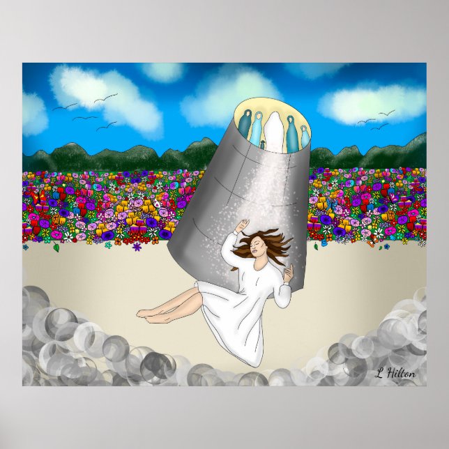 Nahe dem Tod erleben Kunst | Leben nach Tod Poster (Vorne)