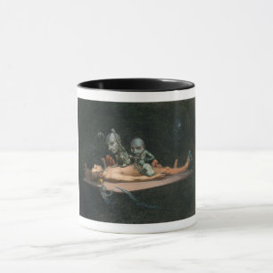 Nahe dem Tode erleben, wie böse Dämonenspirale zu  Tasse
