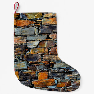 Nahe Detailansicht eines alten Steines w Kleiner Weihnachtsstrumpf