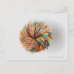 Nahe Farbstifte Postkarte