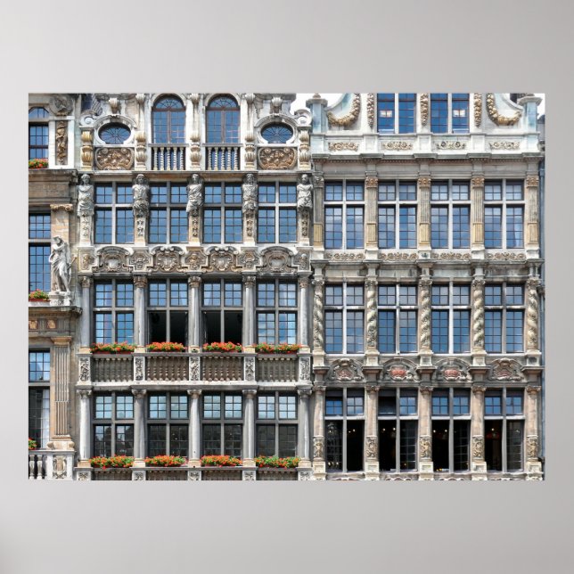 Nahe Fenster berühmter Gildhalls in Grote Poster (Vorne)