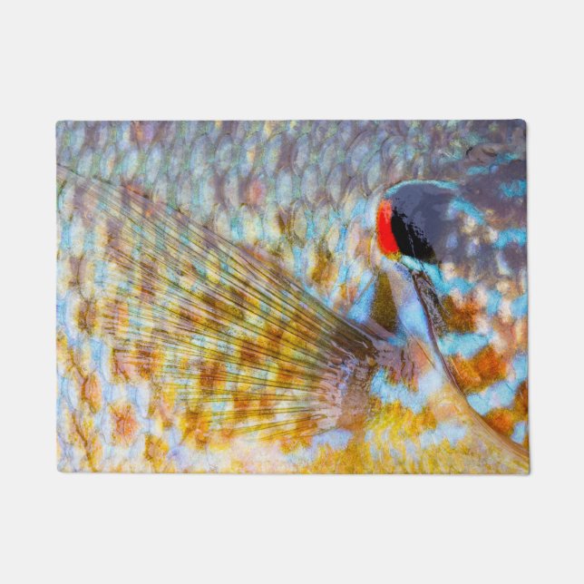 Nahe Fischskala Fußmatte (Vorderseite)